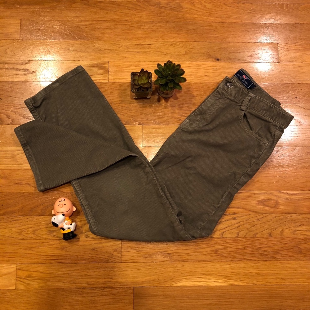 Vineyard Vines Dark Green Corduroy Pants
